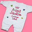 Who Loves Me Personalized Fleece Romper 6799X